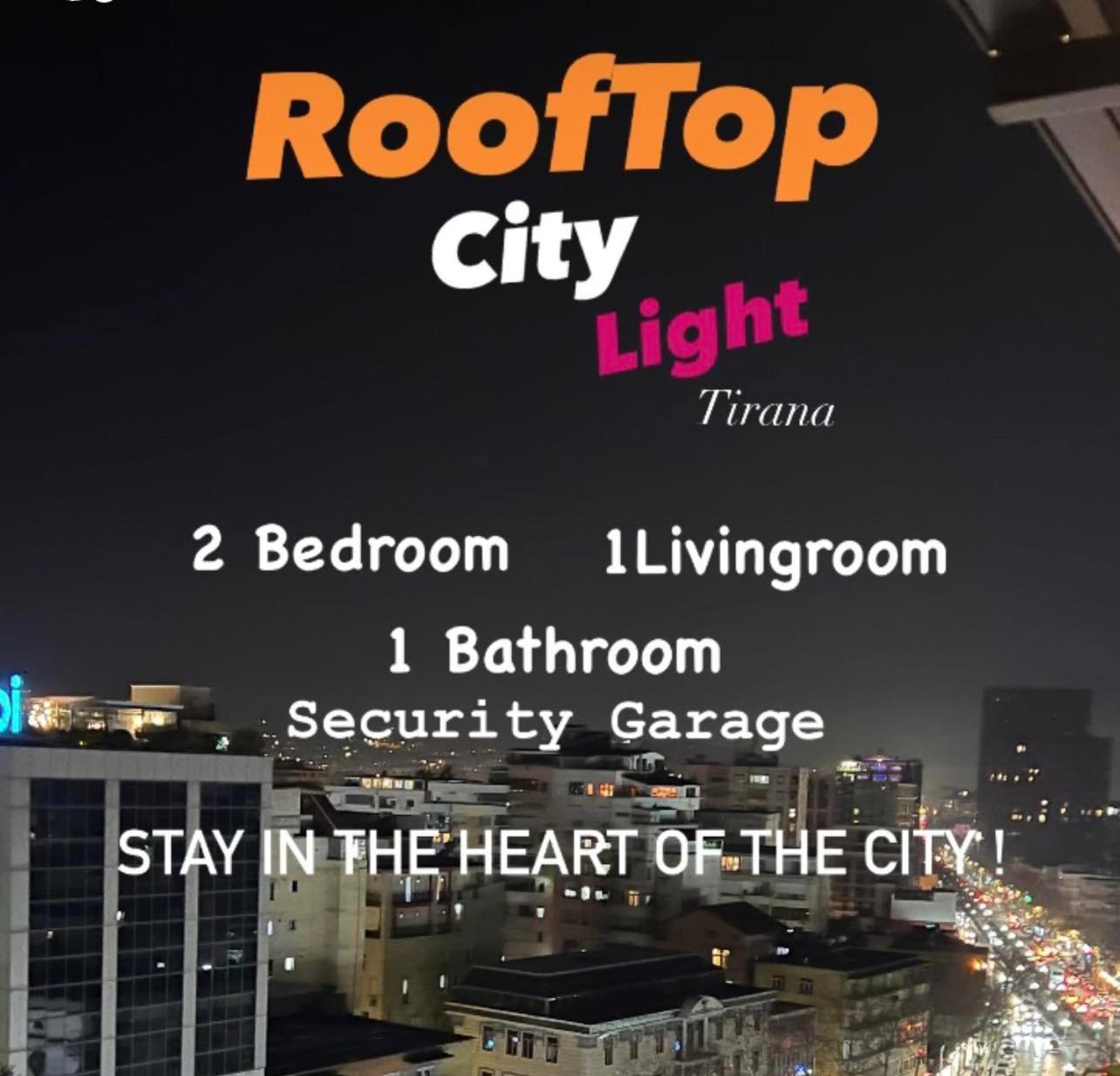 Rooftop City Light Tirana Zewnętrze zdjęcie