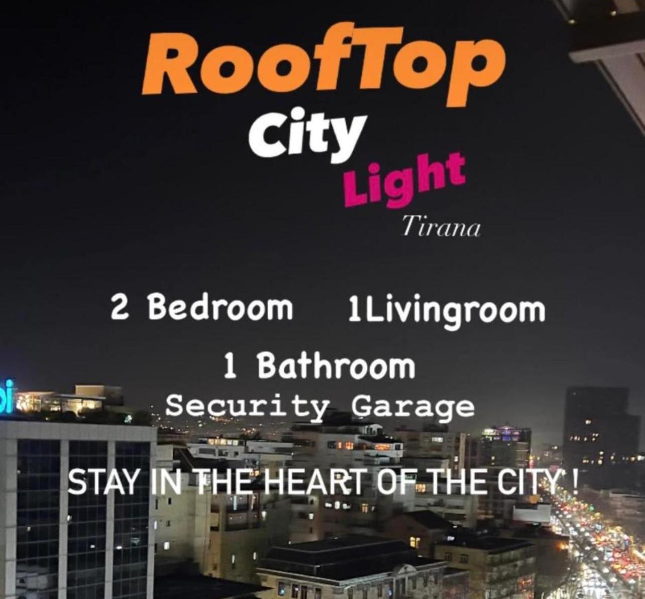 Rooftop City Light Tirana Zewnętrze zdjęcie